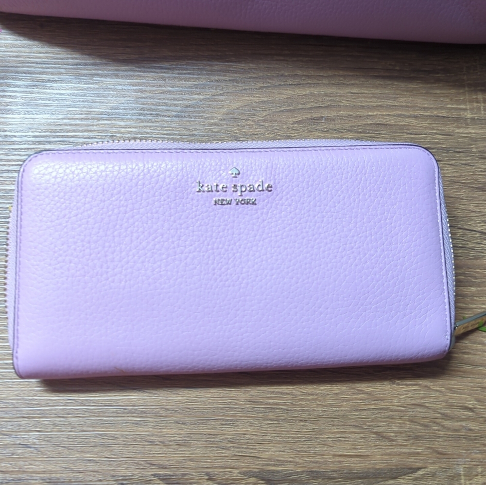 kate spade new york Leila Large Leather Continental Wallet - Pink